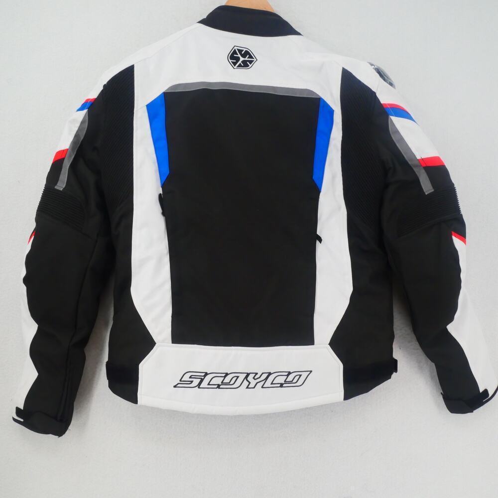 NEW Scoyco Men's XL Motorcycle Jacket Coat Built in Protection Windproof WP - Picture 13 of 16